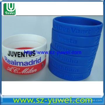 Customized Silicone Wristbands with Customized Size and Logo